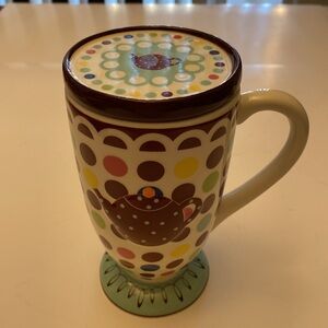 Gorham Polly Put the Kettle On Mug with Lid NWOT